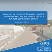 Alagamentos na Rua Moretzsohn Luiz de Oliveira preocupam moradores