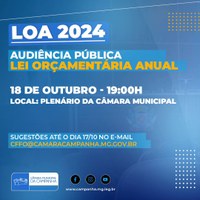 AUDIÊNCIA PÚBLICA – LEI ORÇAMENTÁRIA ANUAL