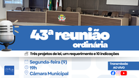 Câmara aprecia projetos de denominação de vias, alterações no PPA e indicações