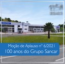 Câmara homenageia Grupo Sancar pelos 100 anos de existência