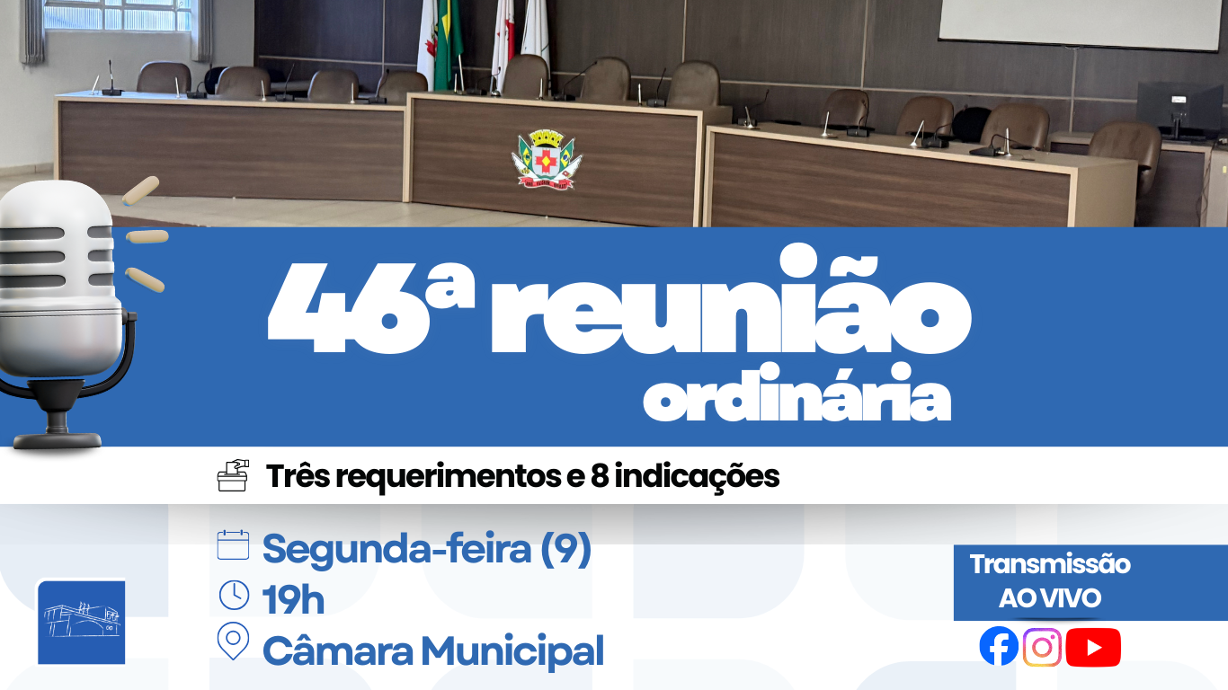 Câmara vota requerimentos sobre energia, rodovia e Conselho Tutelar na próxima reunião