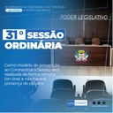 Confira a pauta da 31° Sessão Ordinária de 2021