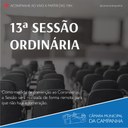 Confira as proposições da 13° Sessão Ordinária de 2021