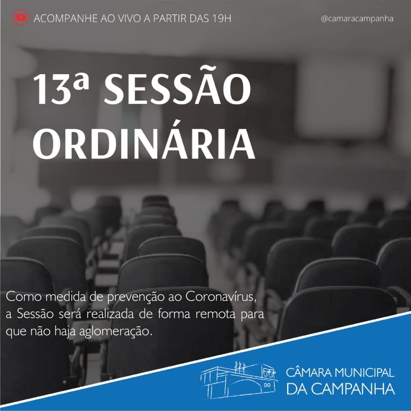 Confira as proposições da 13° Sessão Ordinária de 2021