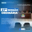 Confira as proposições da 27° Sessão Ordinária de 2021