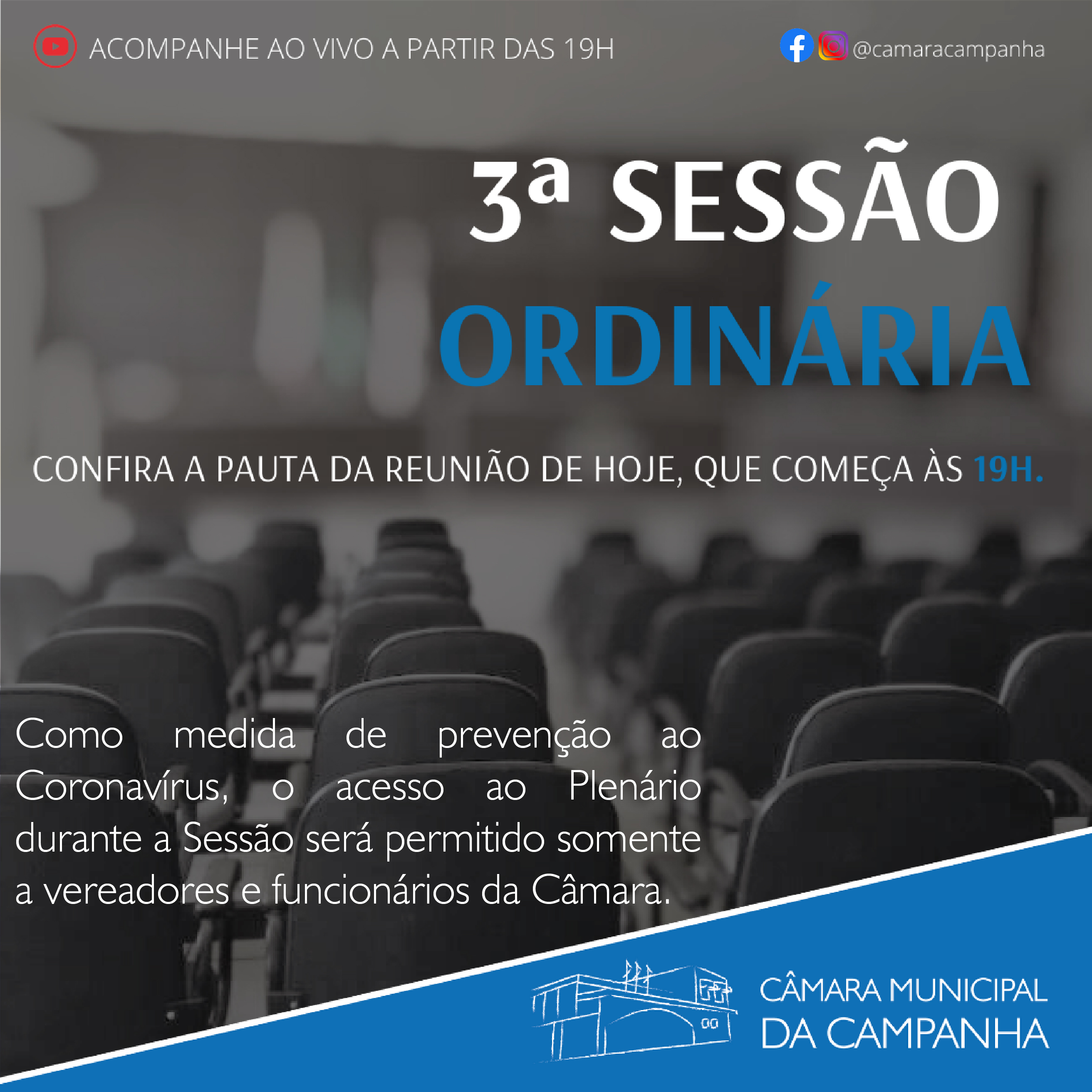 Confira as proposições da 3° Sessão Ordinária de 2021