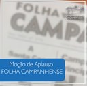 FOLHA CAMPANHENSE RECEBE MOÇÃO DE APLAUSO DA CÂMARA MUNICIPAL DA CAMPANHA
