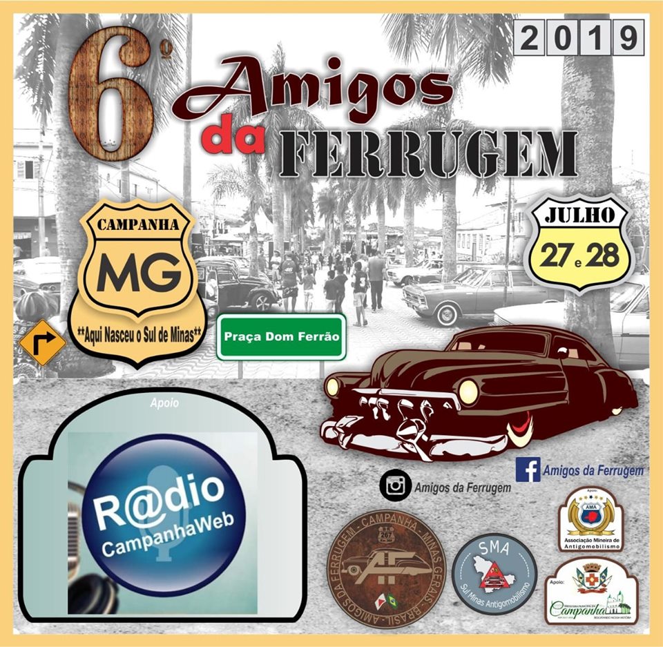 Moção de Aplauso aos idealizadores do evento “6° Amigos da Ferrugem”, realizado nos dias 27 e 28 de julho, na Praça Dom Ferrão.