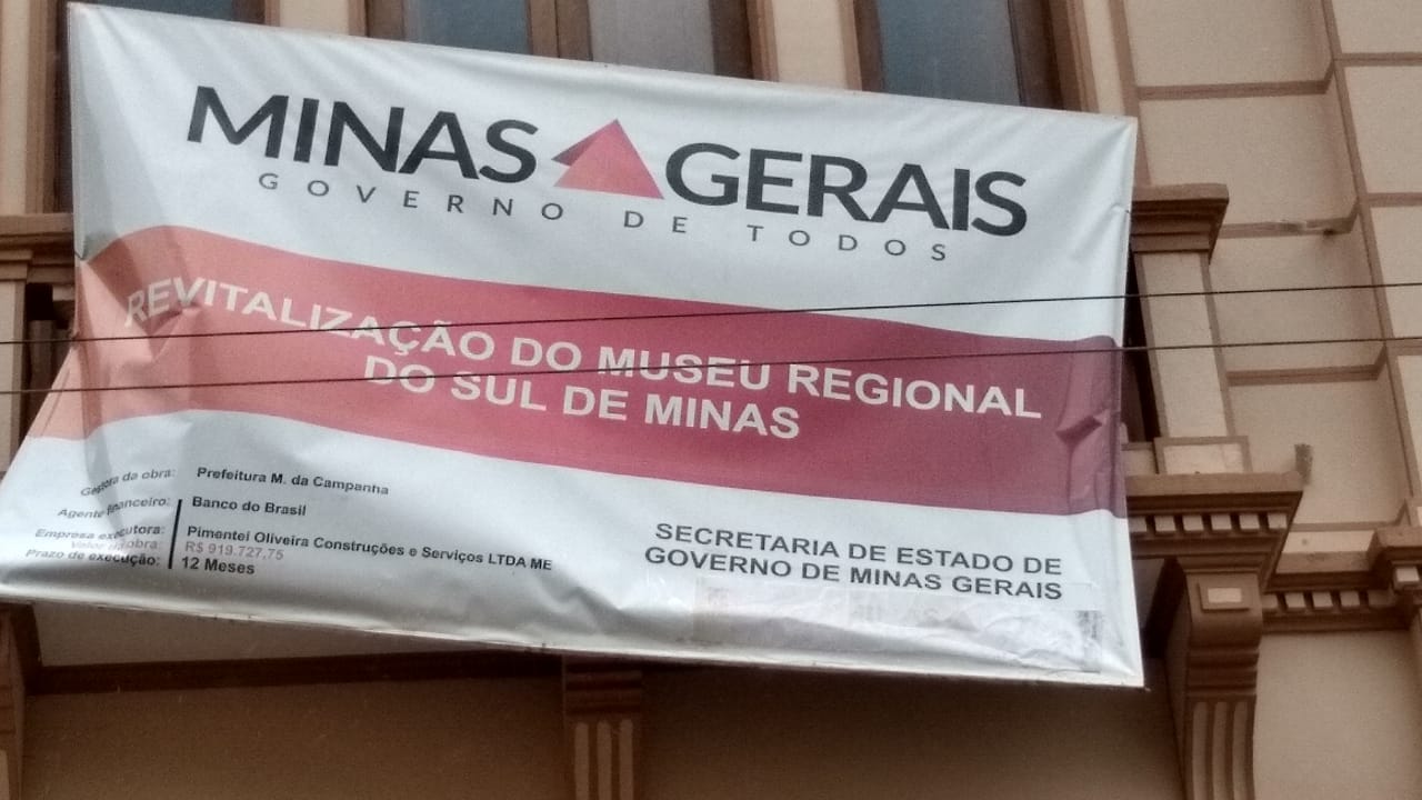 Requerimento solicita informação sobre a obra da revitalização do Museu Regional do Sul de Minas
