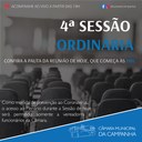 Veja a pauta da 4° Sessão Ordinária de 2021