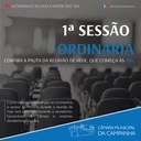 Vereadores se reúnem hoje para a 1° Sessão Ordinária de 2021. Veja a pauta e assista ao vivo! Vereadores se reúnem hoje para a 1° Sessão Ordinária de 2021. Veja a pauta e assista ao vivo!
