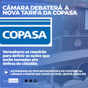 Vereadores se reunirão para debater o aumento nas taxas da COPASA Vereadores se reunirão para debater o aumento nas taxas da COPASA