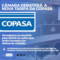 Vereadores se reunirão para debater o aumento nas taxas da COPASA 
